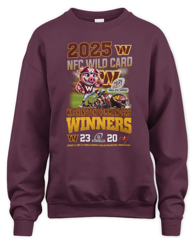 New 2025 NFC Winners Washington Commanders Beat Tampa Bay Buccaneers Sweatshirt