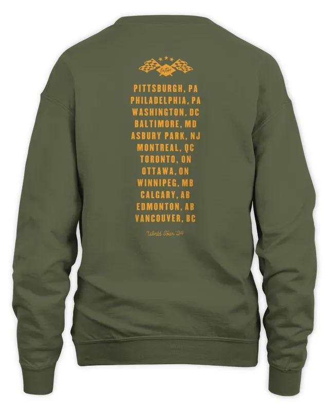 New Bruce Springsn And The E Street Band Arch Flags World Tour Sweatshirt