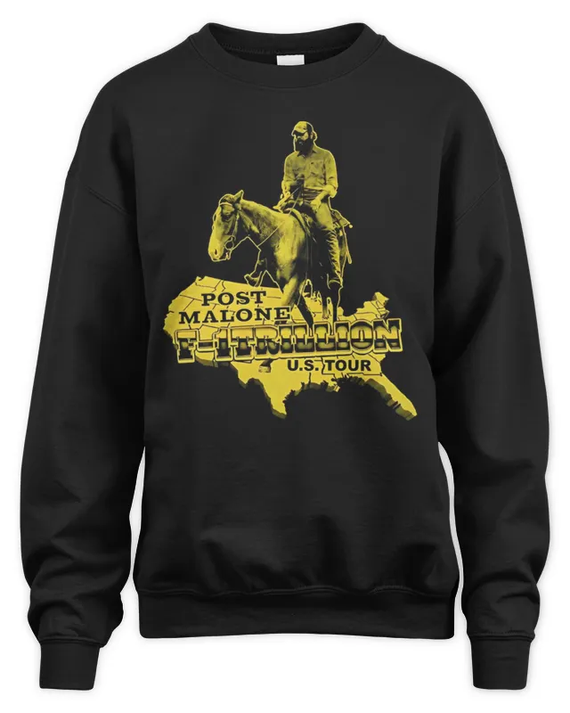 Post Malone F-1 Trillion Tour Map Clothing Sweatshirt