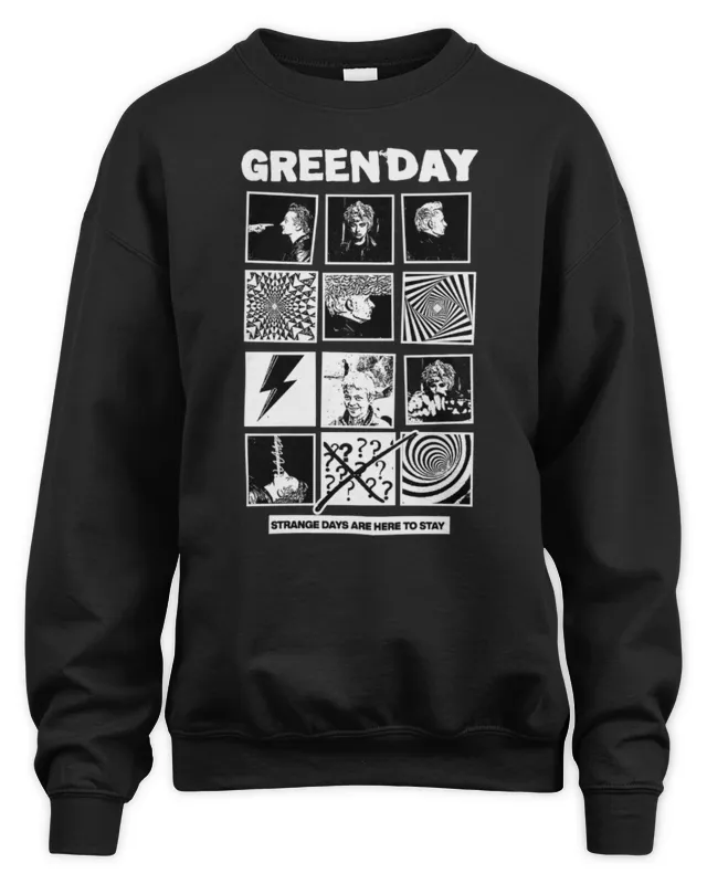 Official The Saviors Tour Green Day Strange Days Are Here To Stay Sweatshirt