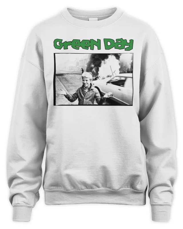 Green Day Merch Saviors Throwback Tour Sweatshirt