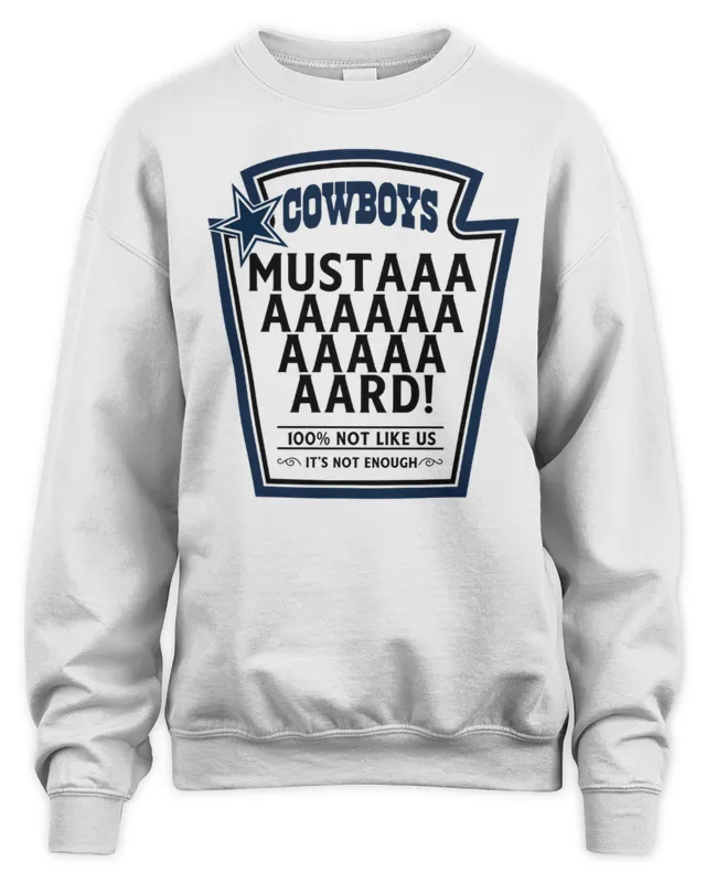 New Official Dallas Kendrick Lamar Mustards Football White Sweatshirt