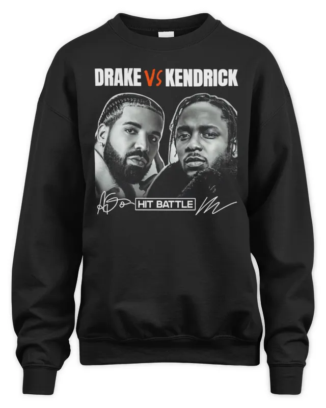 New Official Drake Vs Kendrick Hip Battle Signature Sweatshirt