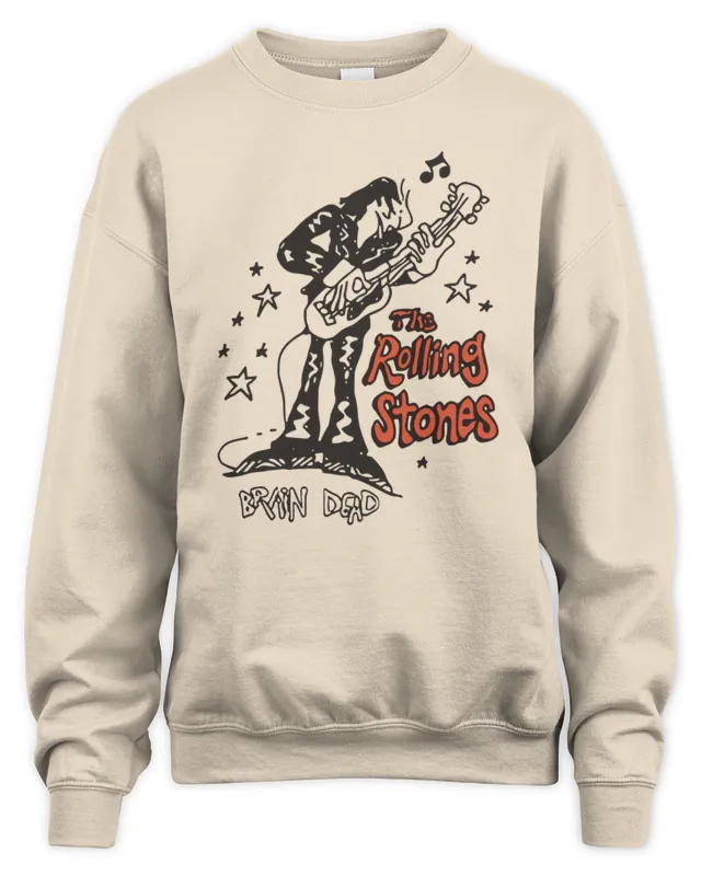 New Rs No. 9 x The Rolling Stones x Brain Dead Studios Satisfaction Sweatshirt