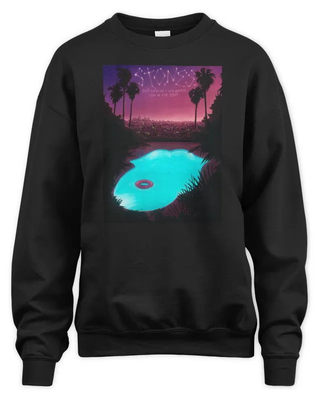 New The Rolling Stones Merch July 10 Sofi Stadium Inglewood Ca Poster Sweatshirt