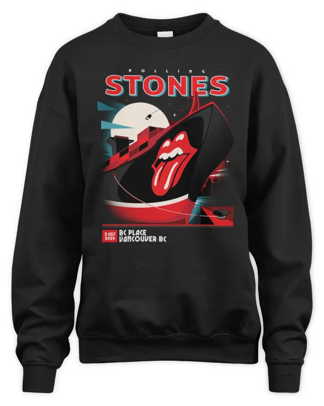 New The Rolling Stones Merch Vancouver, Bc Sweatshirt
