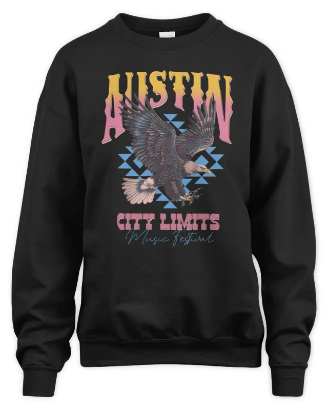 New Austin City Limits Music Festival Eagle Lineup Sweatshirt