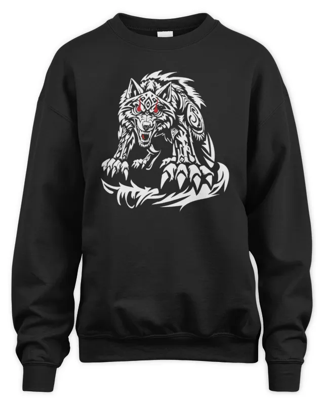 Jacob Fatu Wolf Black Sweatshirt