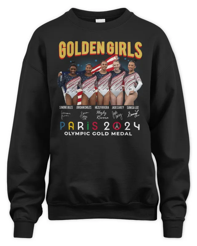 Official Olympic Golden Girls USA Gold Medal In Paris Sweatshirt