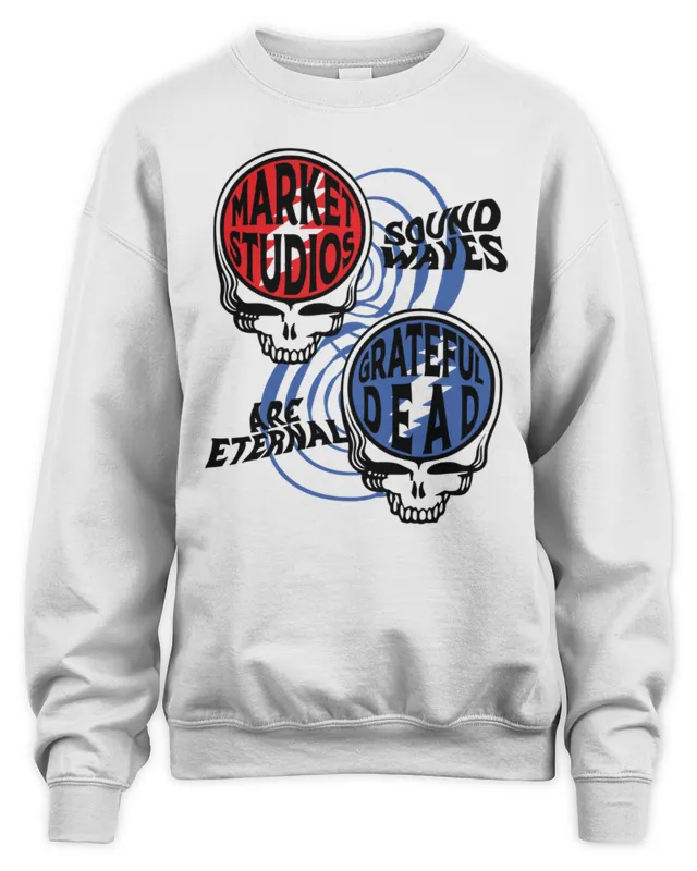 New Official Grateful Dead Sound Waves Are Eternal Sound Waves Sweatshirt
