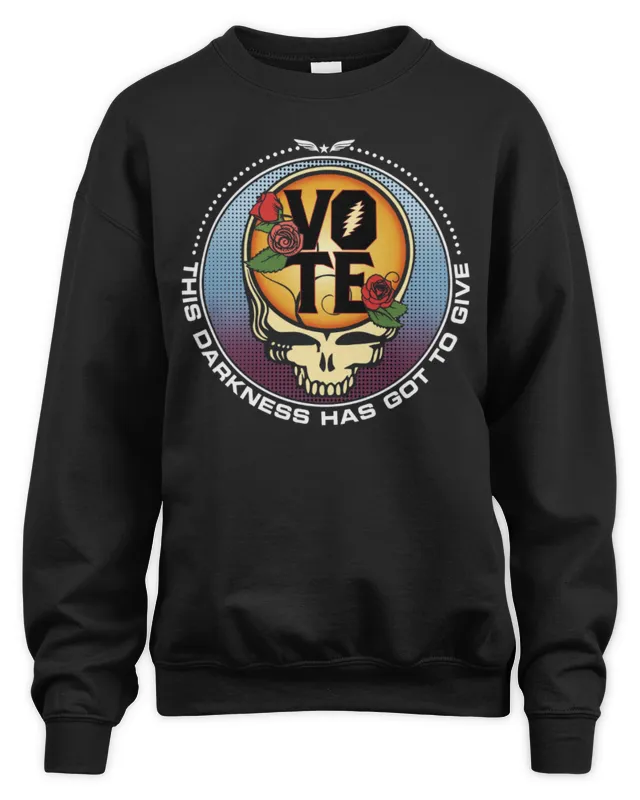 New Grateful Dead Merch This Darkness Has Got To Give Black Sweatshirt
