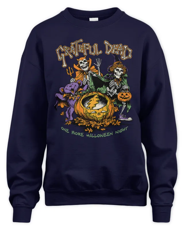 New Grateful Dead Merch Rock Band Here Come The Dead Black Sweatshirt