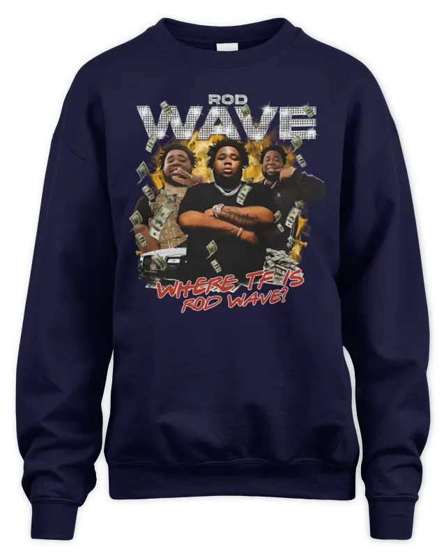 New Official Black Rod Wave Where Tf Is Rod Wave Photo Sweatshirt