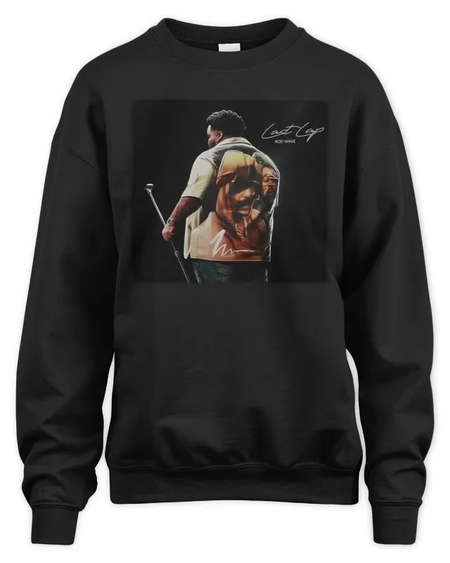 New Rod Wave Last Lap Tour Concert Black Sweatshirt