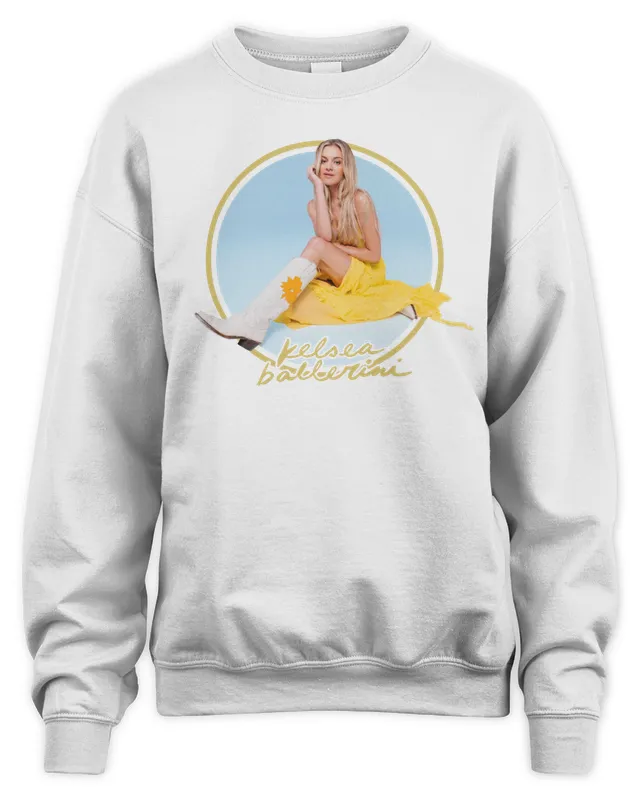 New Kelsea Ballerini Merch Yellow Ring Portrait Dateback Sweatshirt