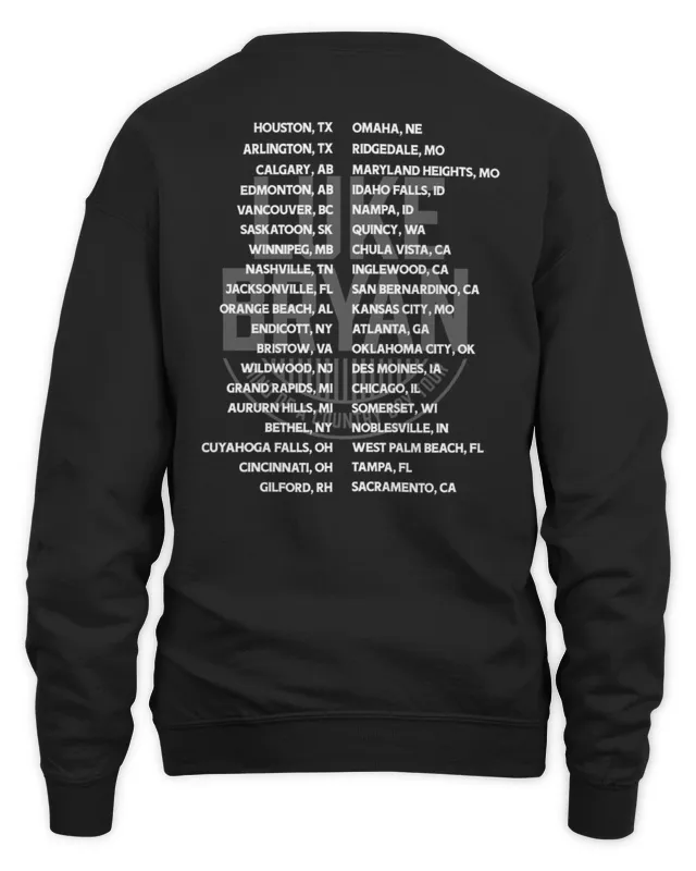 New Luke Bryan Merch Mind Of A Country Boy Tour Black Sweatshirt