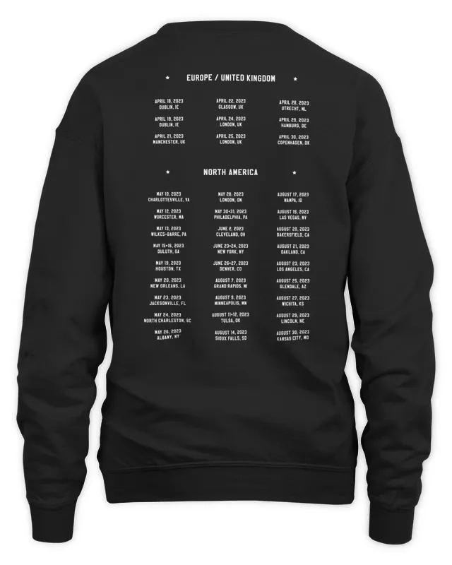 Zach Bryan Merch Burn Burn Burn WorId Tour Sweatshirt