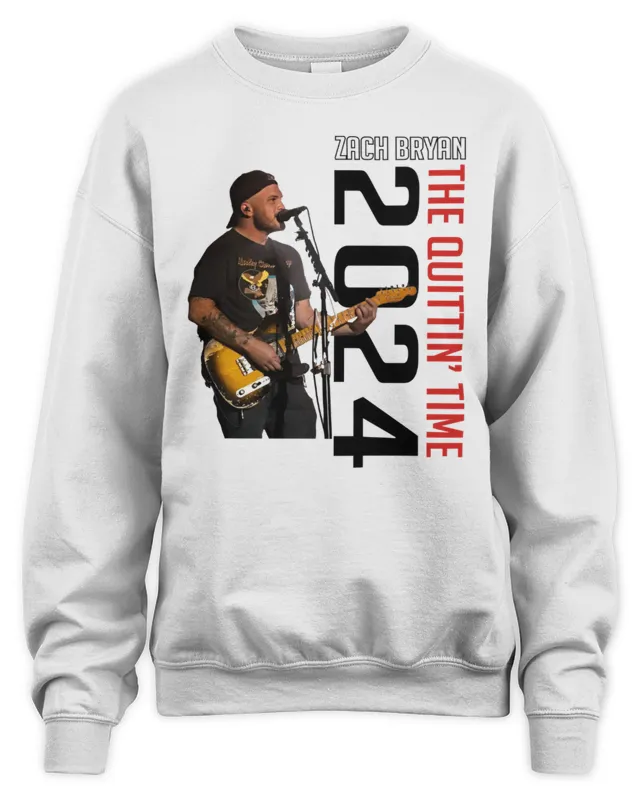 New Zach Bryan Merch The Quittin?Time Tour ?4 Sweatshirt