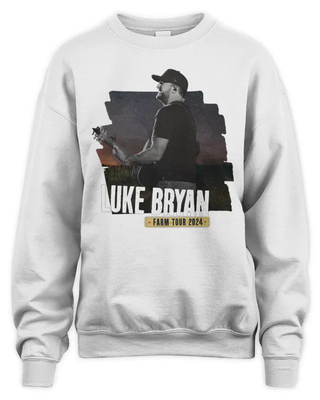 New Luke Bryan Merch Farm Tour Official Sweatshirt
