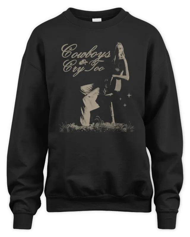 New Kelsea Ballerini Cowboys Cry Too Face Sweatshirt