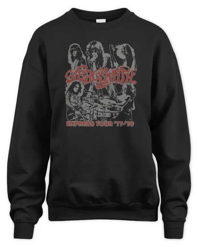 Aerosmith Merch Express Tour 77-78 Sweatshirt