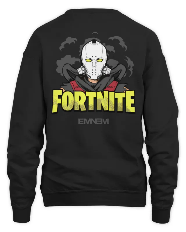 Eminem x Fortnite Rap Boy Reloaded Black Sweatshirt