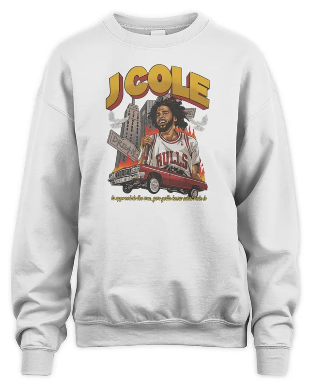 J. Cole Chicago Graphic Sweatshirt