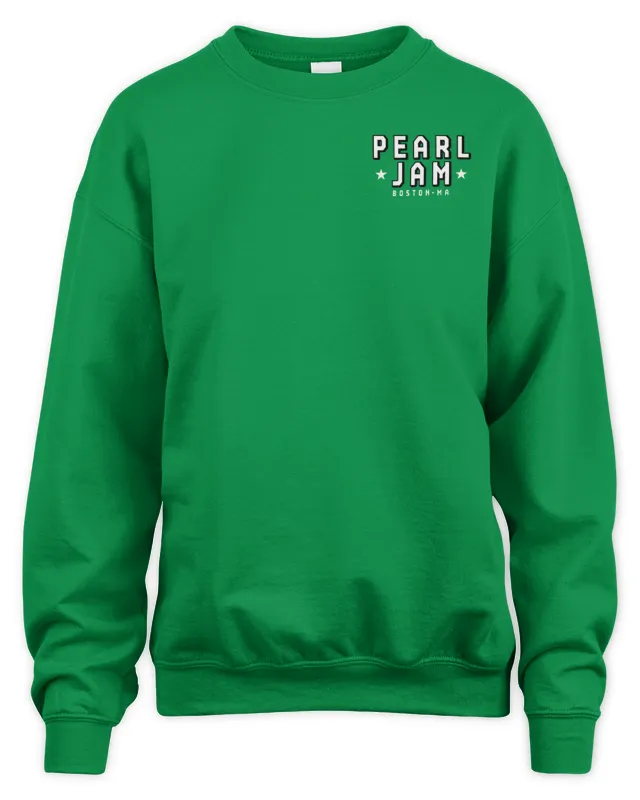 New Pearl Jam Fenway Park Boston MA September 15th 17th Lansdowne Two Sided Sweatshirt