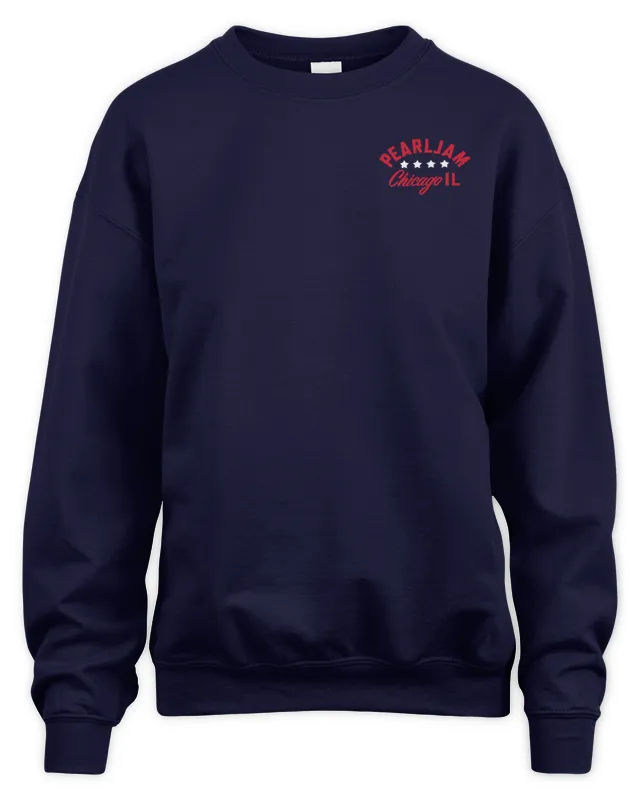 New Pearl Jam Merch US Aug 31, Tour Chicago Sweatshirt