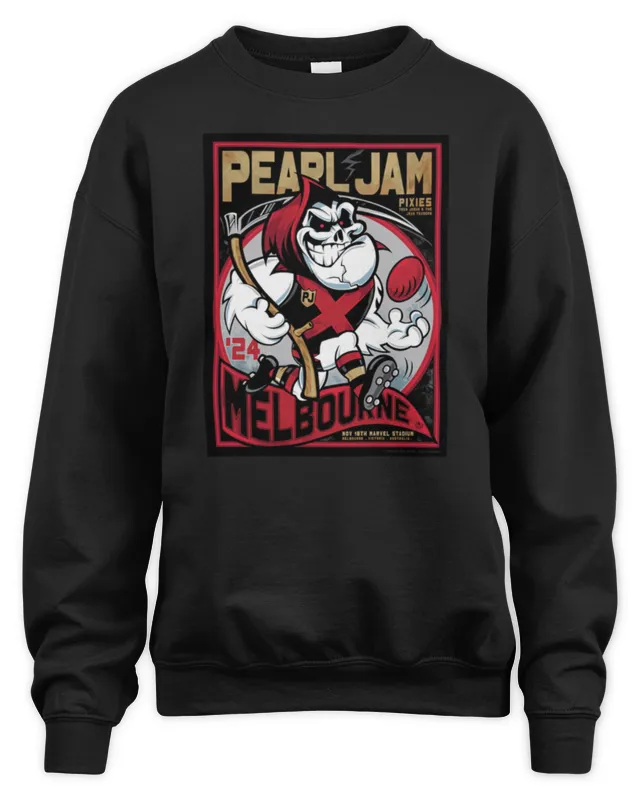 New Pearl Jam Marvel-Stadium Australia Nov 18th Dark Matter Tour At Melbourne Poster Sweatshirt