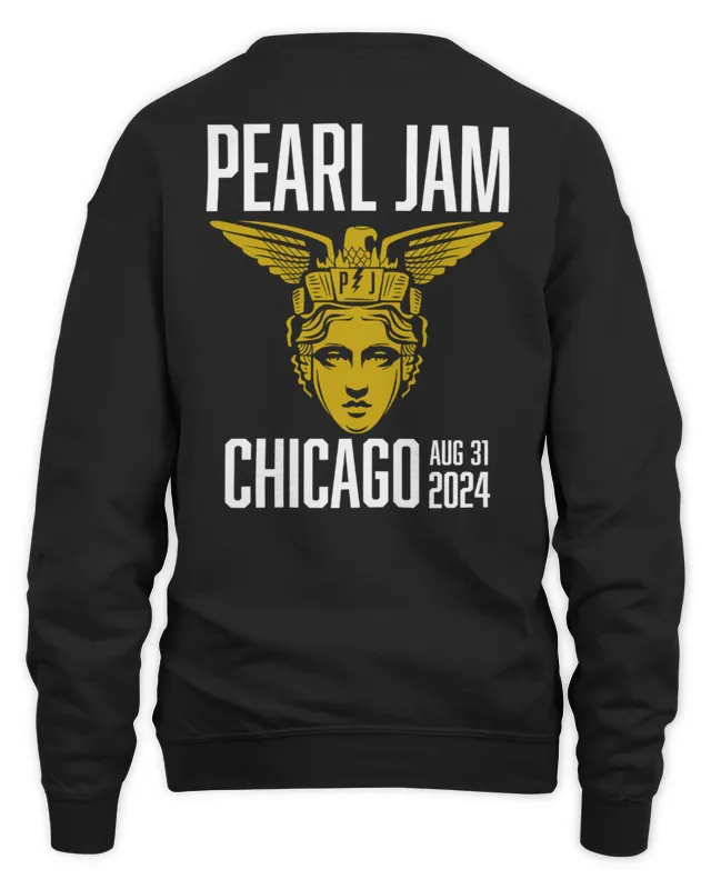 New Pearl Jam Official Clothing Tour Chicago August 31, Sweatshirt