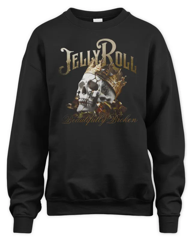 New Jelly Roll Merch Beautifully Broken Sweatshirt