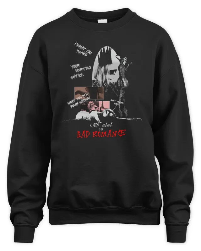New Bad Romance In Lady Gaga Black Sweatshirt