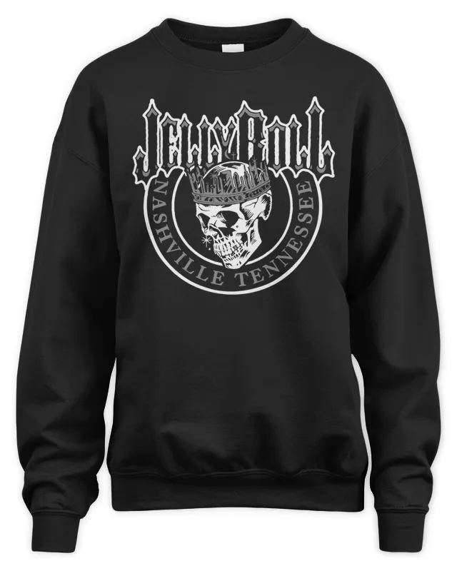 New Jelly Roll Merch Store Unisex Black Skull – Black Sweatshirt