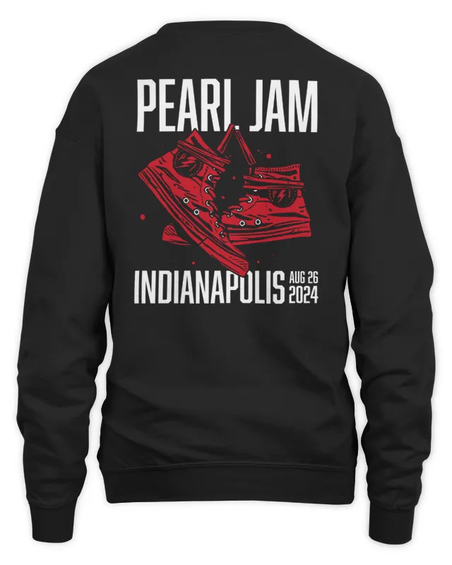 New Pearl Jam Merch Indianapolis In Ruoff Music Center August 26 Sweatshirt