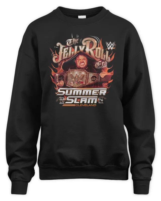 New SummerSlam Jelly Roll WWE Black Sweatshirt