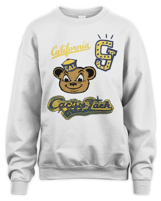 New Travis Scott CJ x UC Berkeley Logo White Sweatshirt