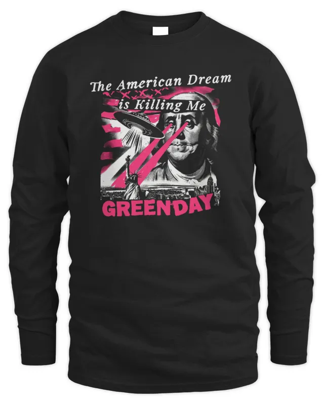 New Green Day Franchise Club American Dream Abduction Black Merch Sweatshirt