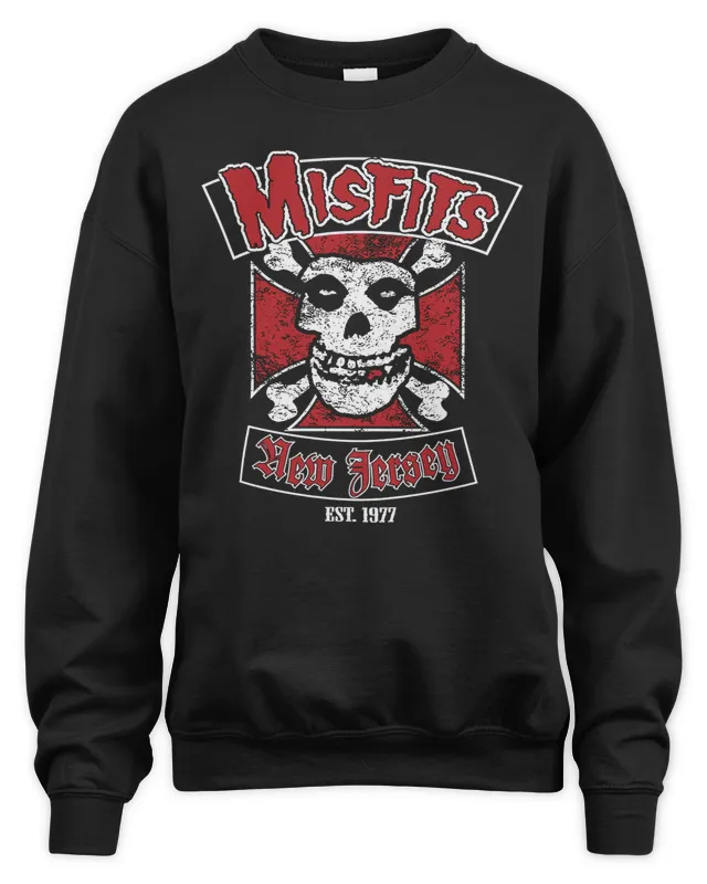 New Misfits New Jersey Est 1977 Black Version s Sweatshirt
