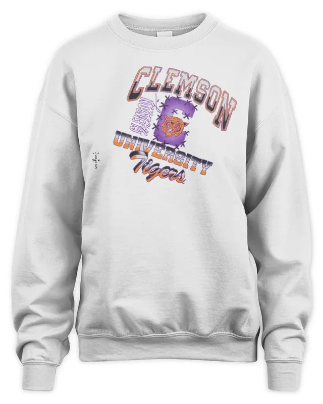 New Travis Scott CJ x Clemson University White Sweatshirt
