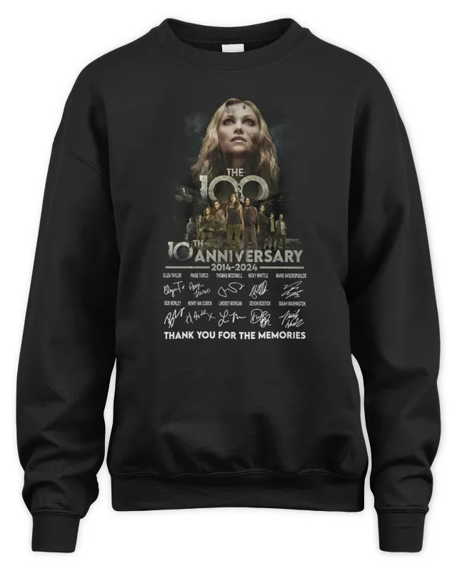 New The 100 10th Anniversary 2014- Thank You For The Memories Sweatshirt