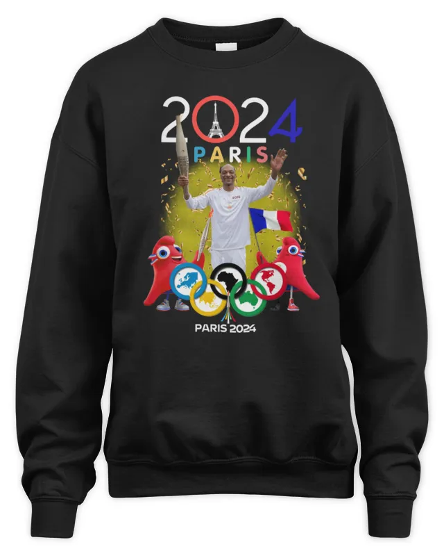 New Official Snoop Dogg Olympic Paris Logo Sweatshirt