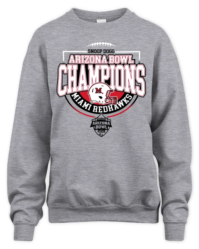 New Snoop Dogg Arizona Bowl Champions Miami RedHawks Helmet Sweatshirt