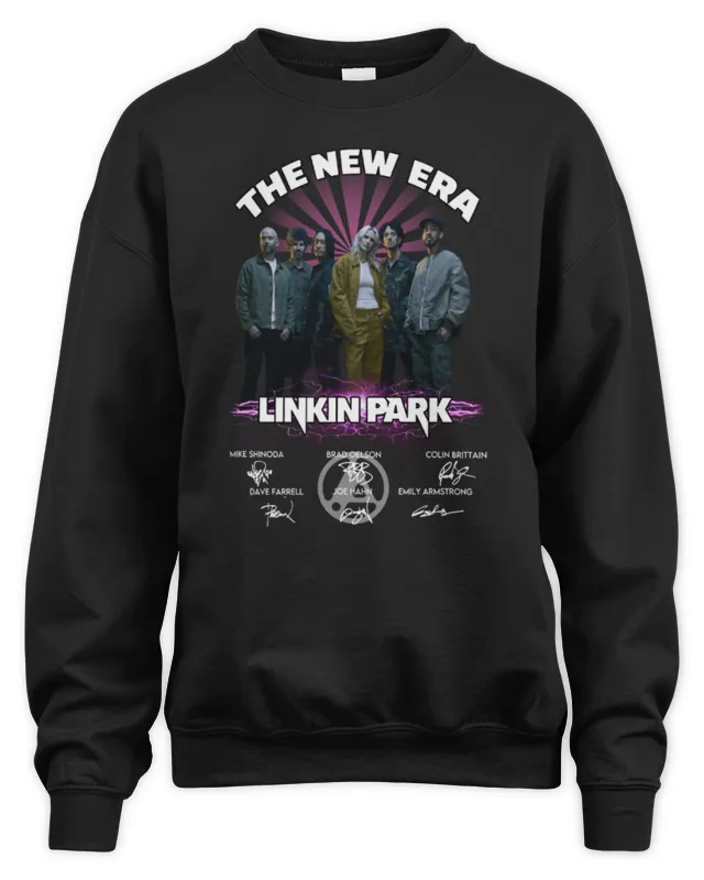 New Linkin Park Merch The New Era All Band Signatures Sweatshirt