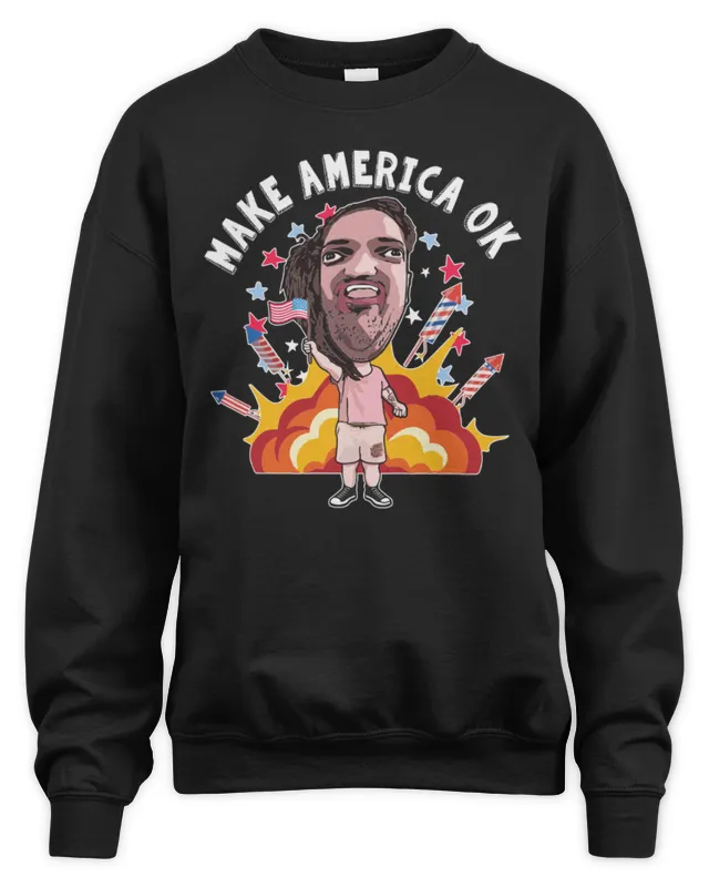 New Leigh Mcnasty Merch Make America Ok Sweatshirt
