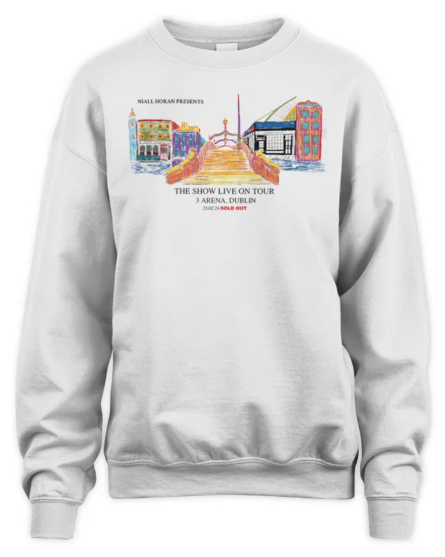 Niall Horan Merch Dublin Night One Illustration Sweatshirt