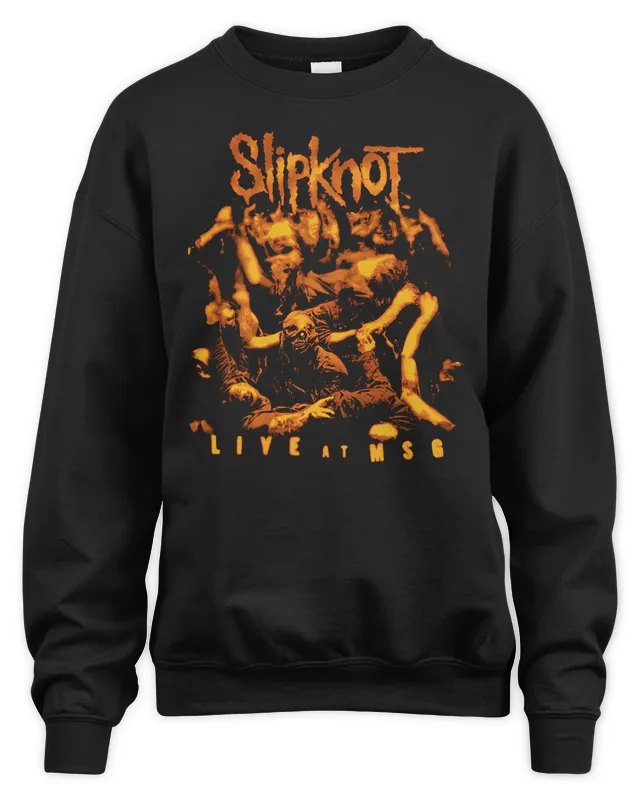 Slipknot Merch Store Live At Msg Fan Black Sweatshirt