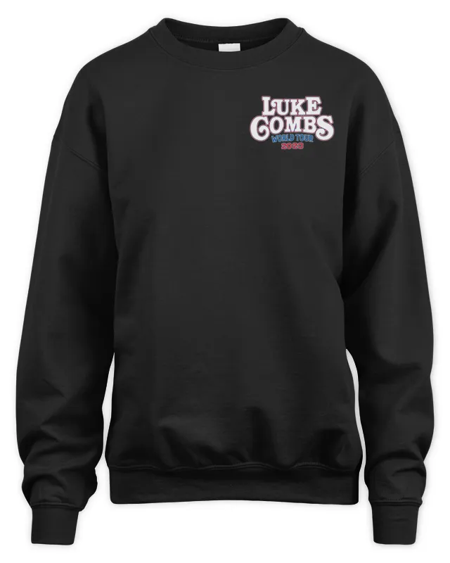 Luke Combs Merch Shop Skully World Tour Sweatshirt