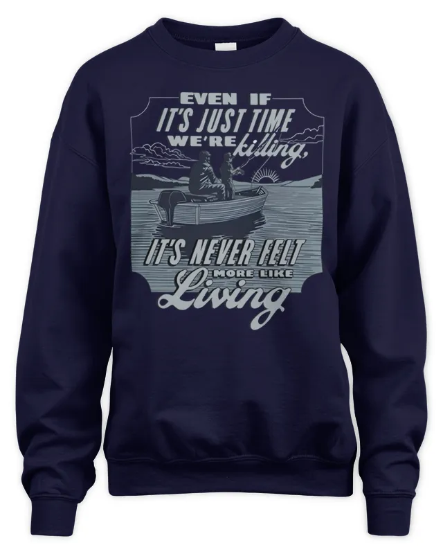 Official Luke Combs Merch Even If Navy Sweatshirt