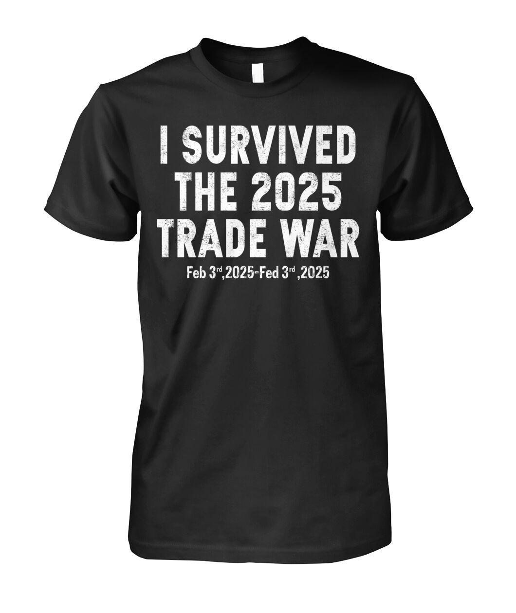 New I Survived The 2025 Trade War Feb 3rd 2025 T-Shirt